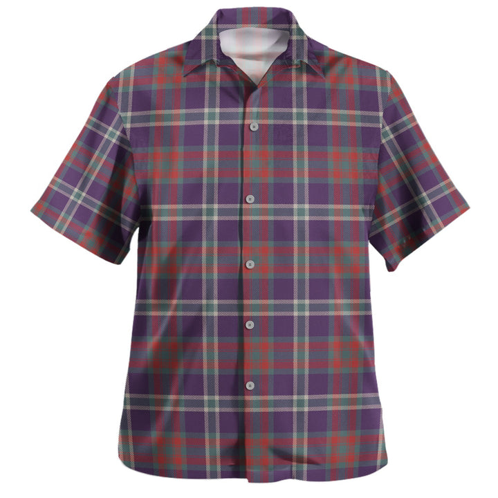 Cathcart Weathered Clan Badge Tartan Hawaiian Shirt