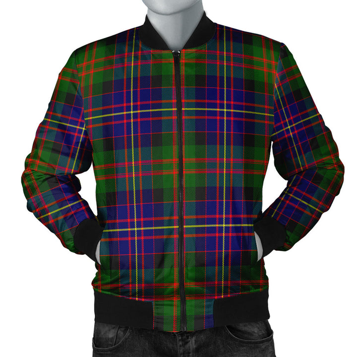 Chalmers Modern Clan Badge Tartan Bomber Jacket