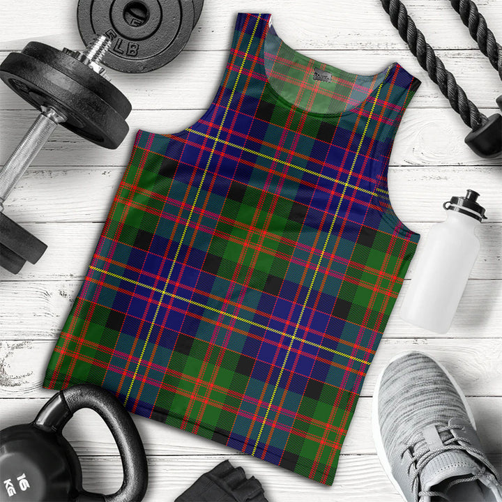 Chalmers Modern Clan Badge Tartan Men Tank Top