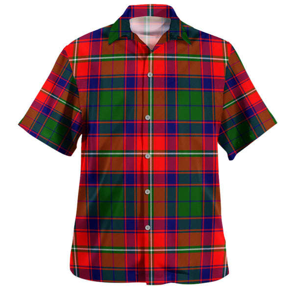 Charteris District Clan Badge Tartan Hawaiian Shirt