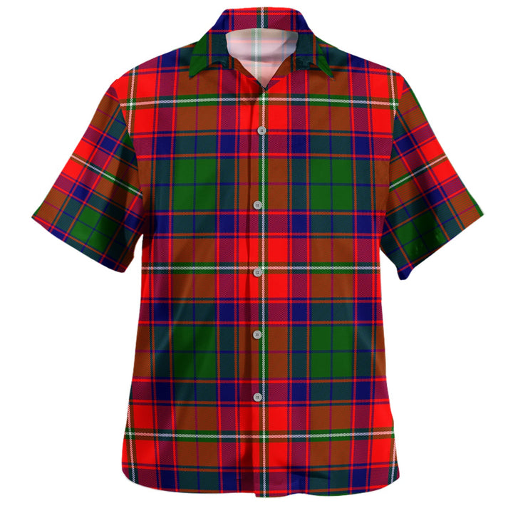 Charteris District Clan Badge Tartan Hawaiian Shirt