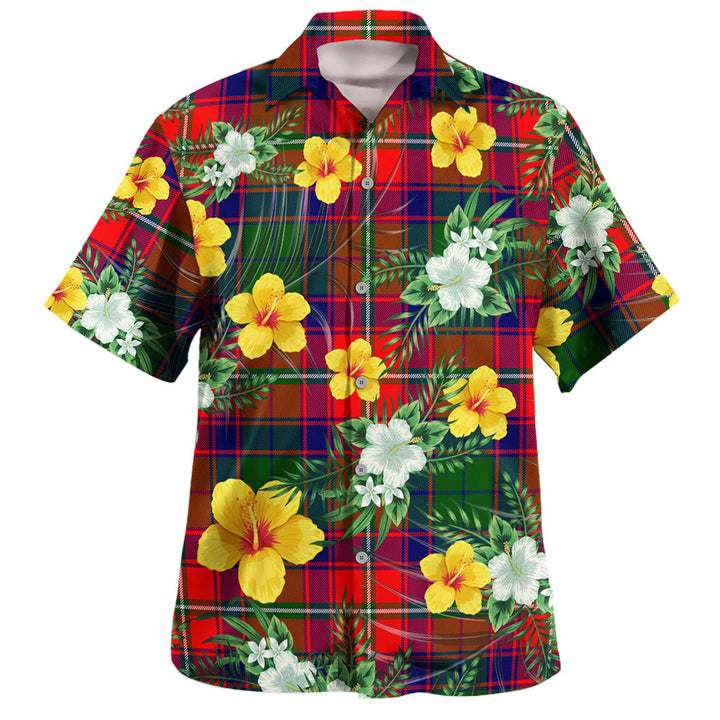 Charteris District Clan Badge Tartan Hawaiian Shirt Summer Vibes Style