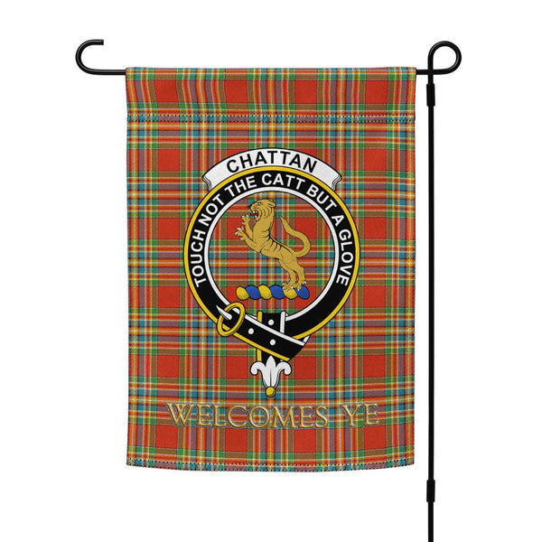 Chattan Ancient Clan Badge Tartan Garden Flag