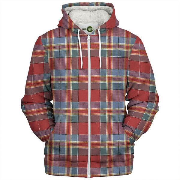 Chattan Chief Weathered Tartan Sherpa Hoodie
