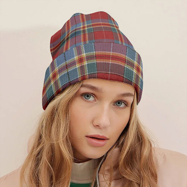 Chattan Chief Weathered Tartan Knitted Beanie