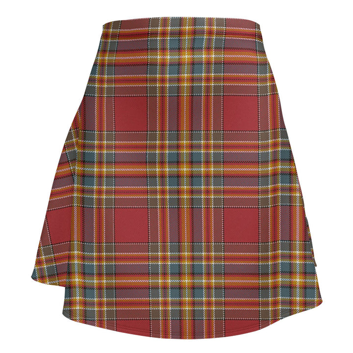 Chattan Weathered Clan Badge Tartan Flared Skirt