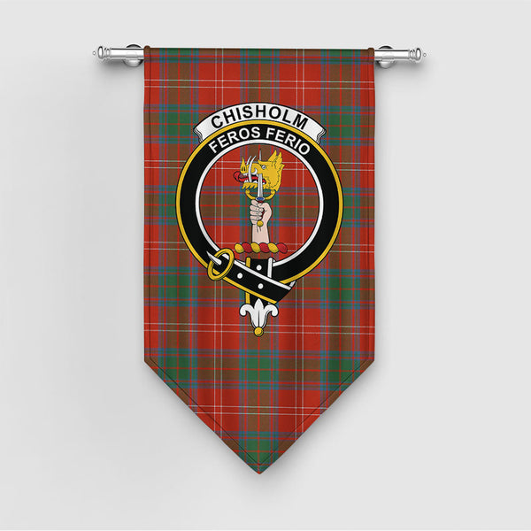 Chisholm Ancient Clan Badge Tartan Gonfalon