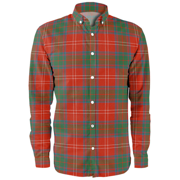 Chisholm Ancient Clan Badge Tartan Long Sleeve Shirt