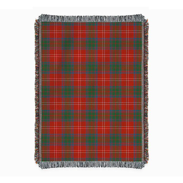 Chisholm Ancient Clan Badge Tartan Woven Blanket