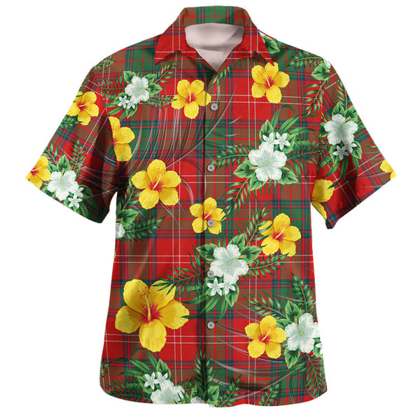 Chisholm Modern Clan Badge Tartan Hawaiian Shirt Summer Vibes Style