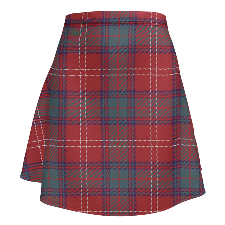 Chisholm Weathered Clan Badge Tartan Flared Skirt