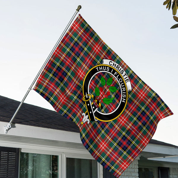 Christie Modern Clan Badge Tartan House Flag
