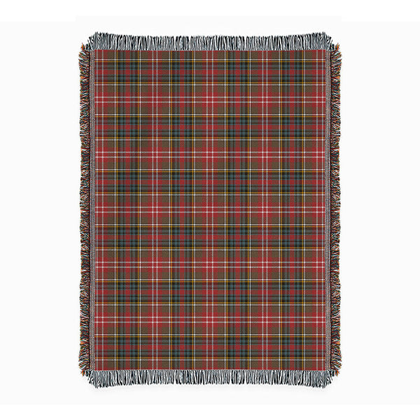 Christie Weathered Clan Badge Tartan Woven Blanket