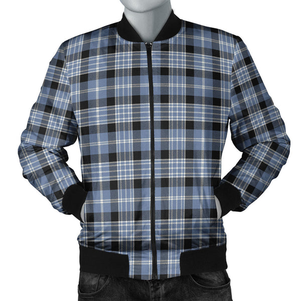 Clark Ancient Clan Badge Tartan Bomber Jacket