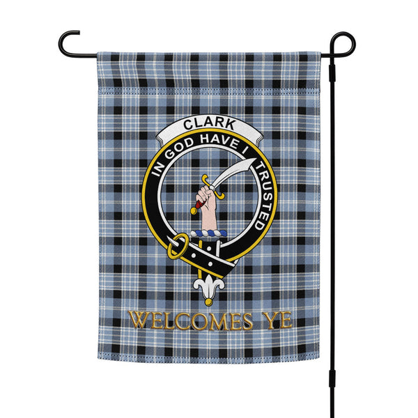 Clark Ancient Clan Badge Tartan Garden Flag