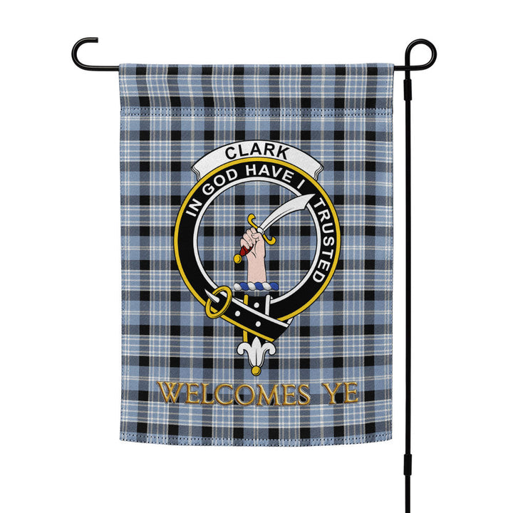 Clark Ancient Clan Badge Tartan Garden Flag