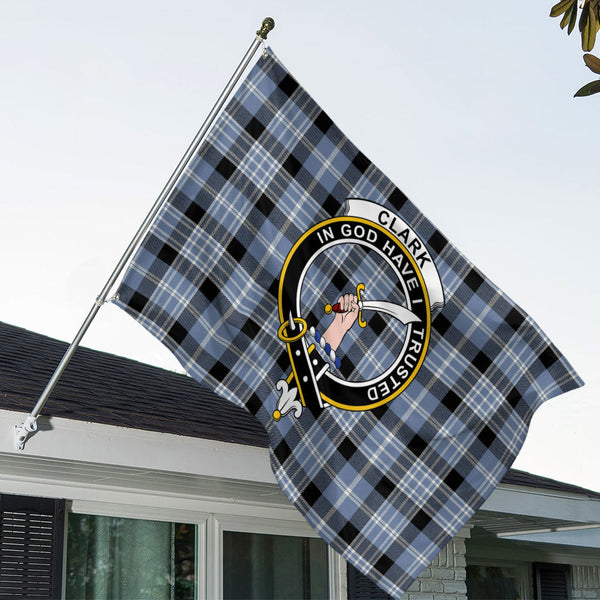 Clark Ancient Clan Badge Tartan House Flag