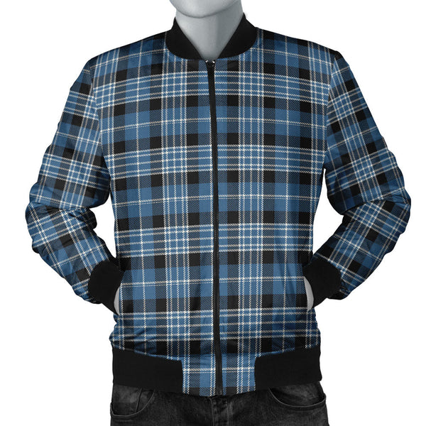 Clark Modern Clan Badge Tartan Bomber Jacket