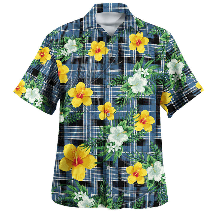 Clark Modern Clan Badge Tartan Hawaiian Shirt Summer Vibes Style