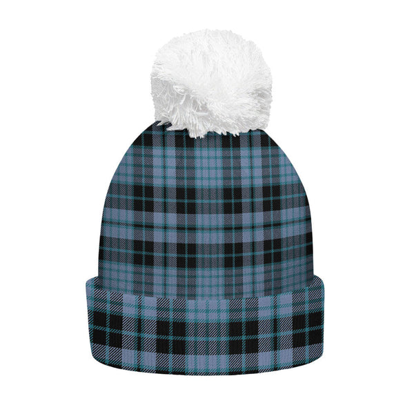 Clark (Clergy) Ancient Clan Badge Tartan Bobble Beanie Hat