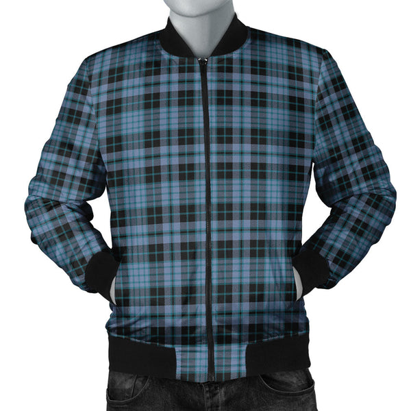 Clark (Clergy) Ancient Clan Badge Tartan Bomber Jacket
