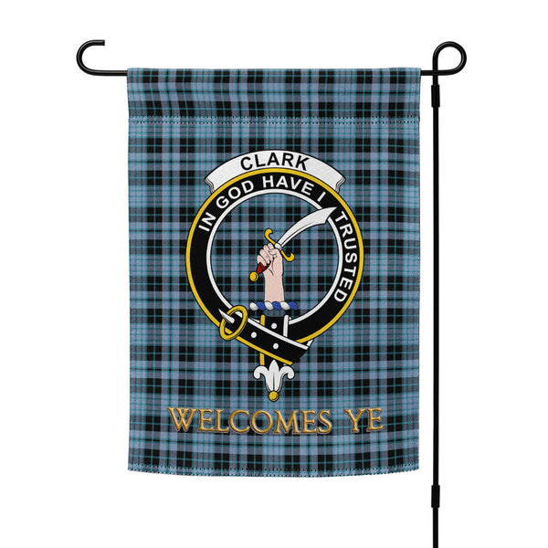 Clark (Clergy) Ancient Clan Badge Tartan Garden Flag