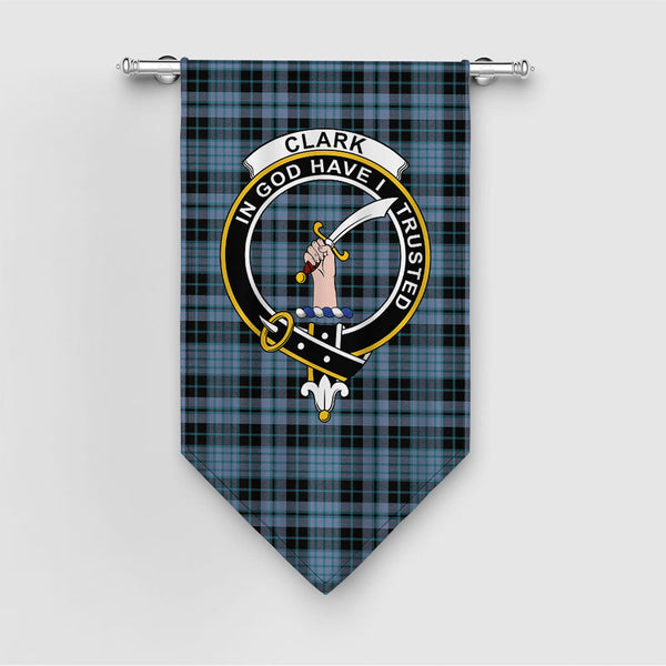 Clark (Clergy) Ancient Clan Badge Tartan Gonfalon