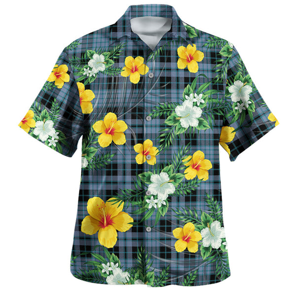 Clark (Clergy) Ancient Clan Badge Tartan Hawaiian Shirt Summer Vibes Style