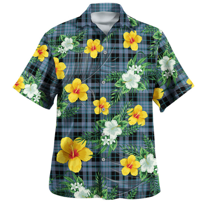 Clark (Clergy) Ancient Clan Badge Tartan Hawaiian Shirt Summer Vibes Style