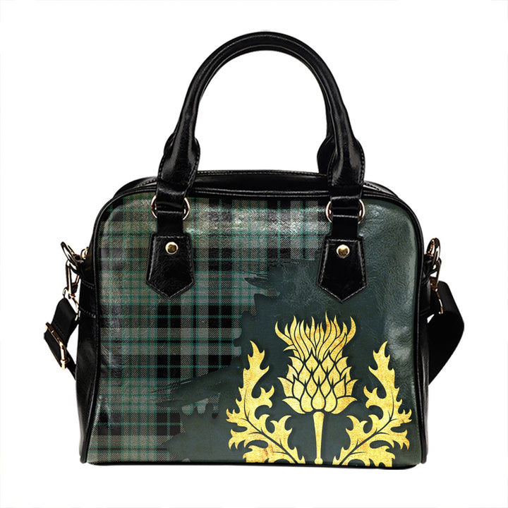 Clark (Clergy) Ancient Tartan Shoulder Handbag Thistle Oldest Style