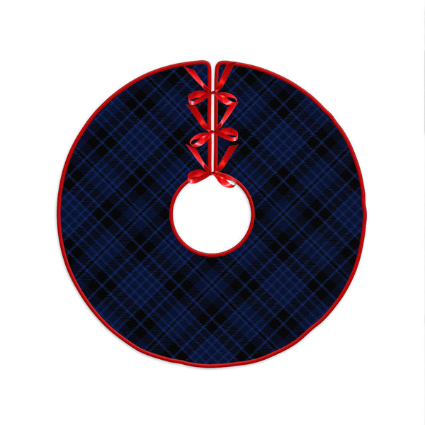 Clark (Clergy) Modern Clan Badge Tartan Christmas Tree Skirt