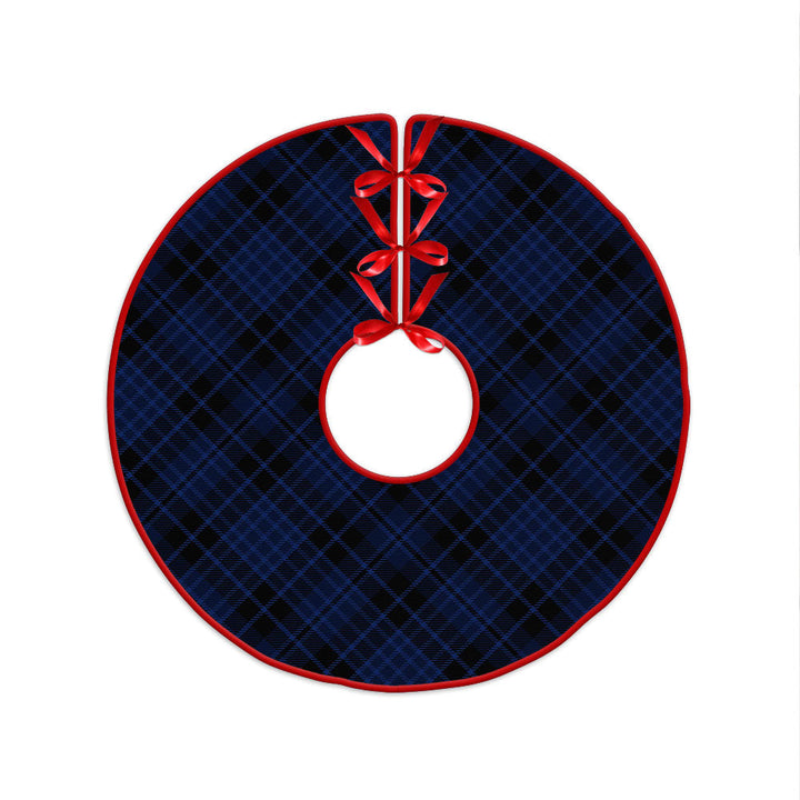 Clark (Clergy) Modern Clan Badge Tartan Christmas Tree Skirt