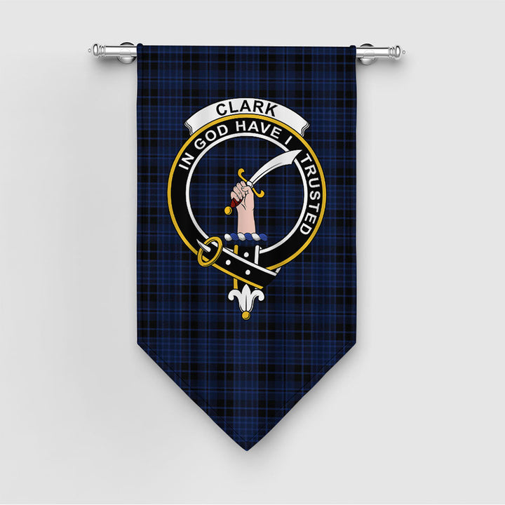 Clark (Clergy) Modern Clan Badge Tartan Gonfalon