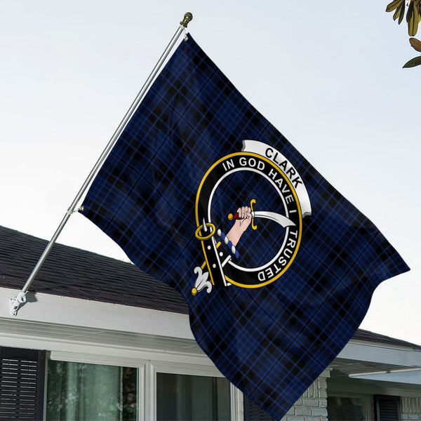 Clark (Clergy) Modern Clan Badge Tartan House Flag