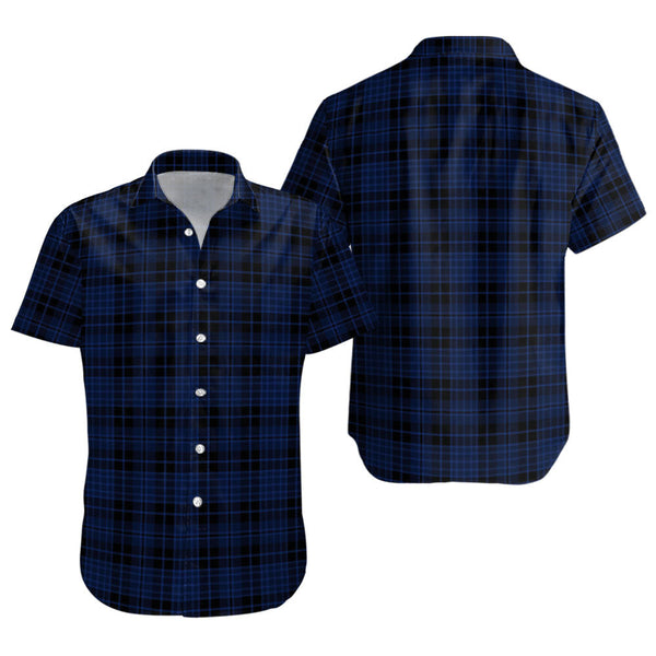 Clark (Clergy) Modern Clan Badge Tartan Short Sleeve Shirt