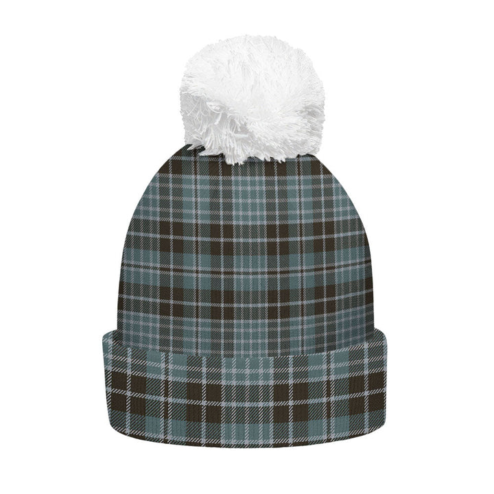 Clark (Clergy) Weathered Clan Badge Tartan Bobble Beanie Hat