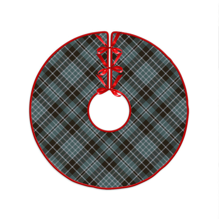 Clark (Clergy) Weathered Clan Badge Tartan Christmas Tree Skirt