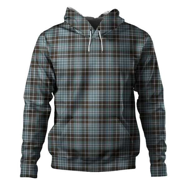 Clark (Clergy) Weathered Clan Badge Tartan Hoodie