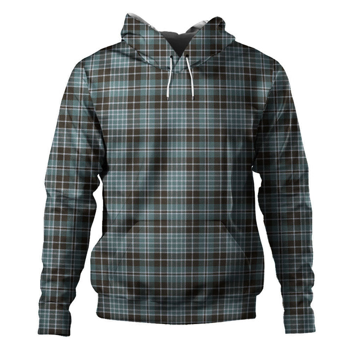 Clark (Clergy) Weathered Clan Badge Tartan Hoodie