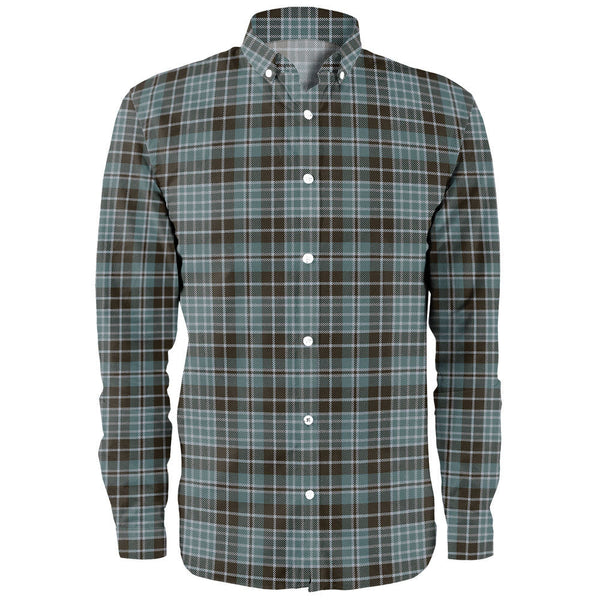 Clark (Clergy) Weathered Clan Badge Tartan Long Sleeve Shirt