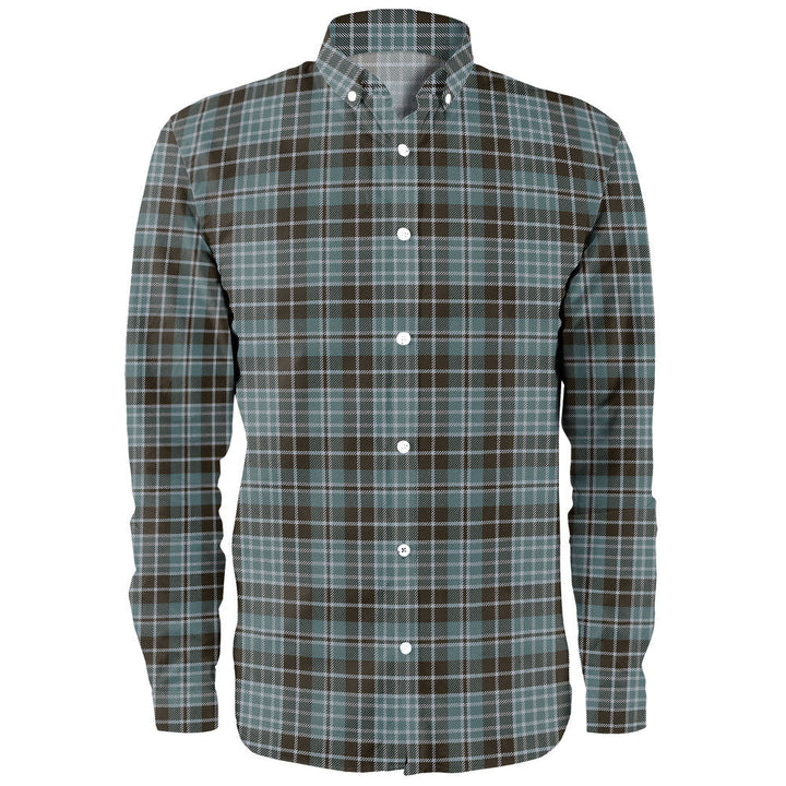 Clark (Clergy) Weathered Clan Badge Tartan Long Sleeve Shirt