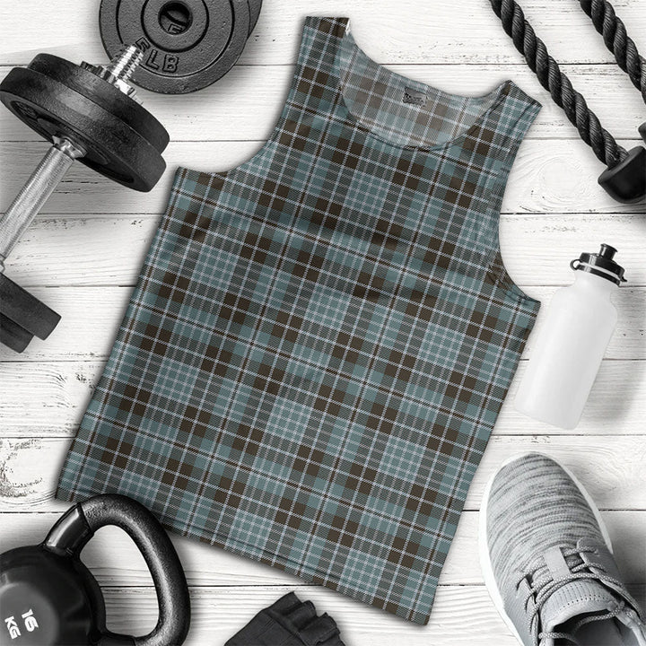 Clark (Clergy) Weathered Clan Badge Tartan Men Tank Top