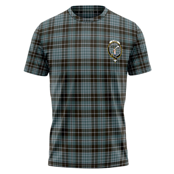 Clark (Clergy) Weathered Clan Badge Tartan T-Shirt