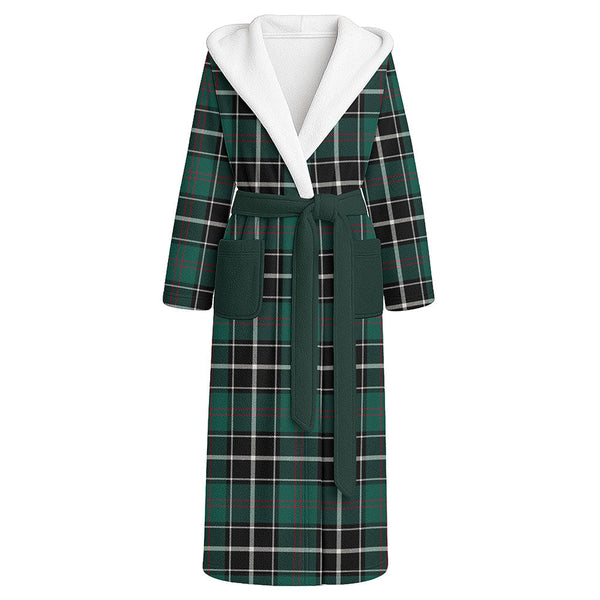 Cleghorn Modern Clan Badge Tartan Flannel Hooded Bathrobe