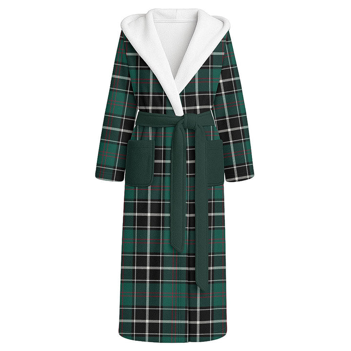 Cleghorn Modern Clan Badge Tartan Flannel Hooded Bathrobe