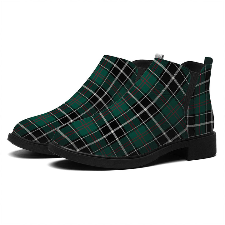 Cleghorn Modern Tartan Flat Ankle Boots