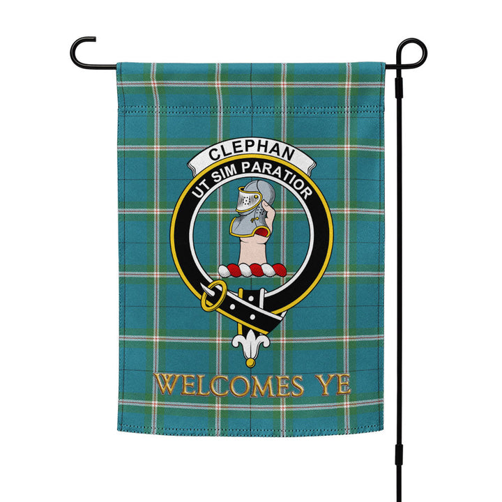 Cleland Ancient Clan Badge Tartan Garden Flag