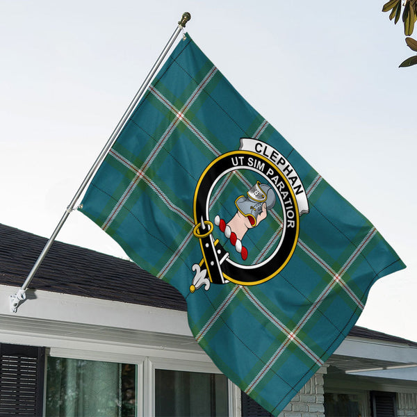 Cleland Ancient Clan Badge Tartan House Flag
