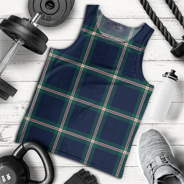 Cleland Modern Clan Badge Tartan Men Tank Top