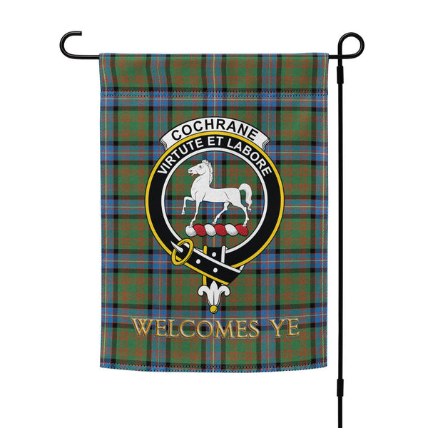 Cochrane (Cochran) Ancient Clan Badge Tartan Garden Flag